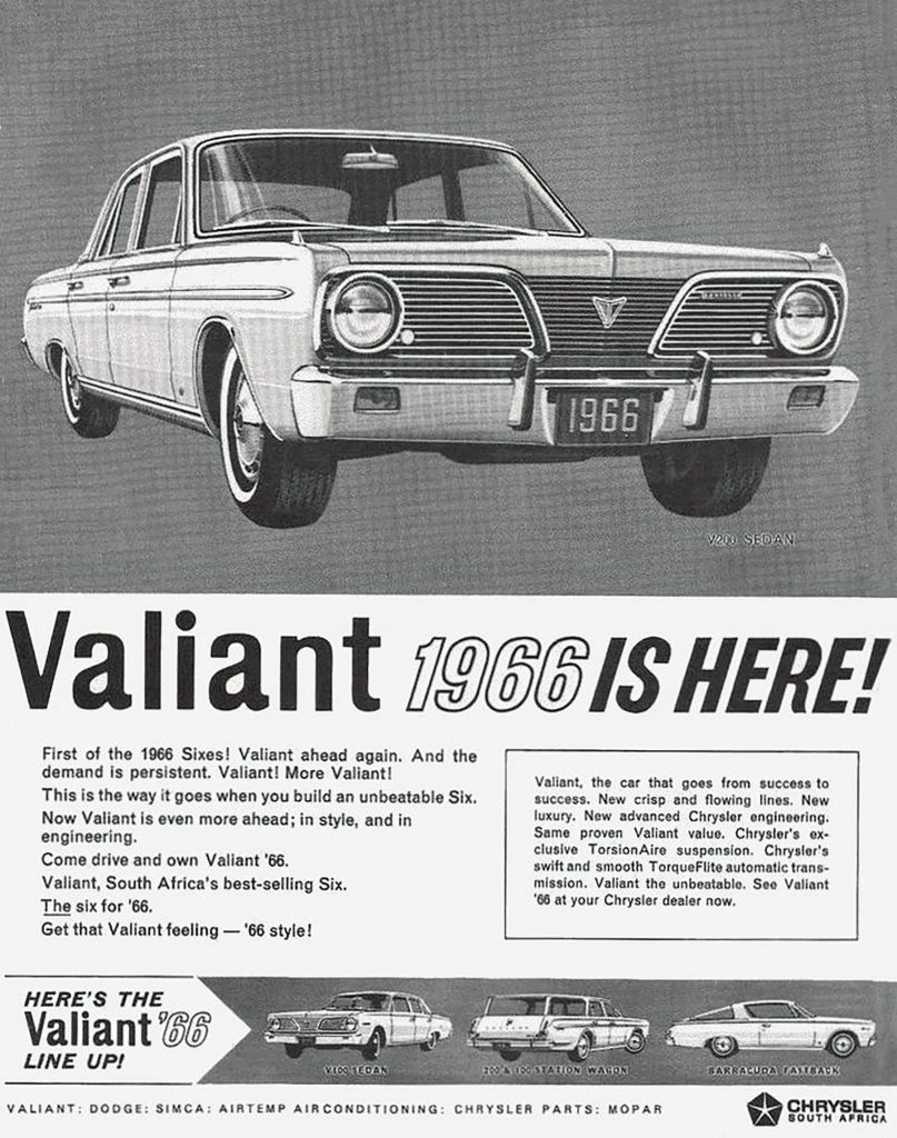 1966 Chrysler Valiant Ad