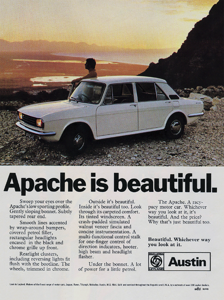 1973 Austin Apache Ad