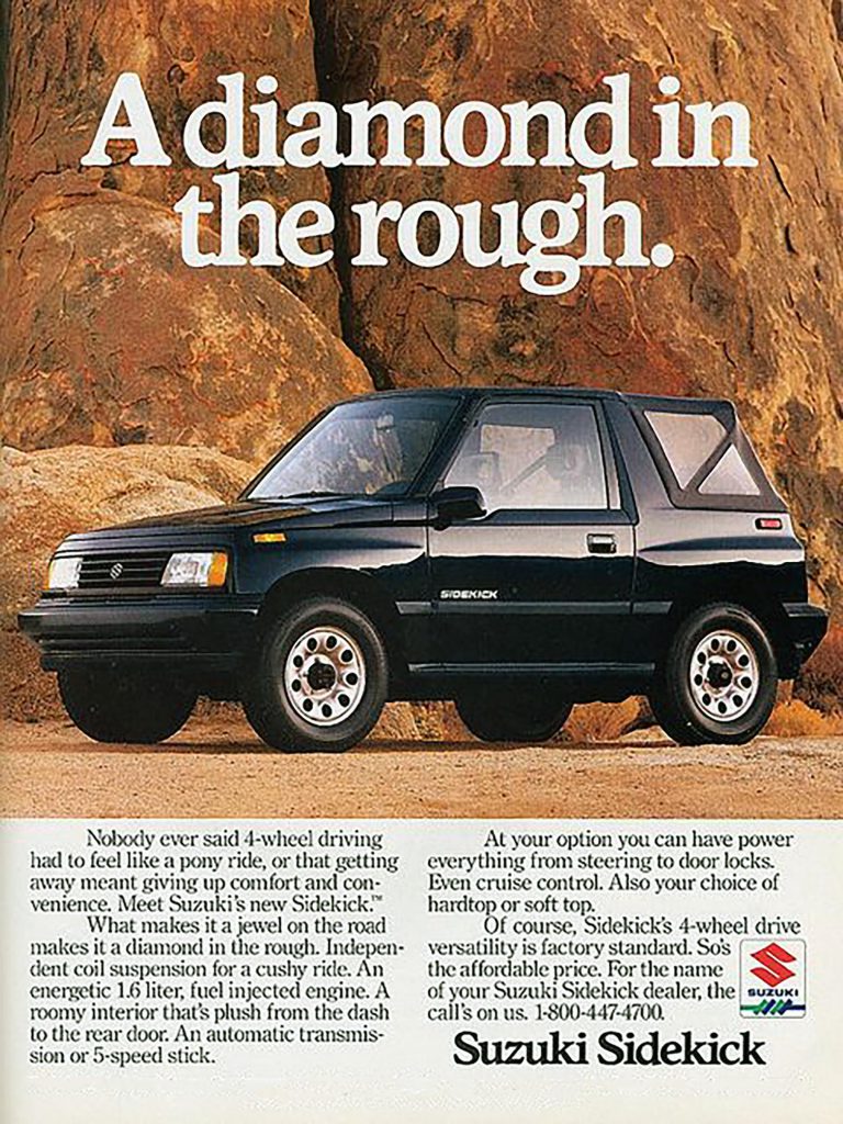 1989 Suzuki Sidekick Ad