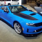 2022 Chevrolet Camaro convertible in Rapid Blue