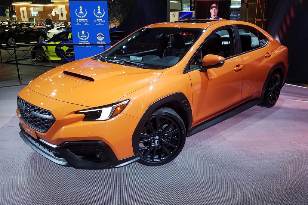 2022 Subaru WRX in Solar Orange Pearl