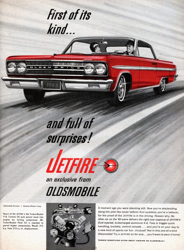1963 Oldsmobile F-85 Jetfire Ad 