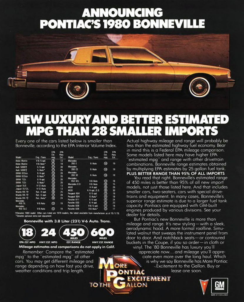 1980 Pontiac Bonneville Ad