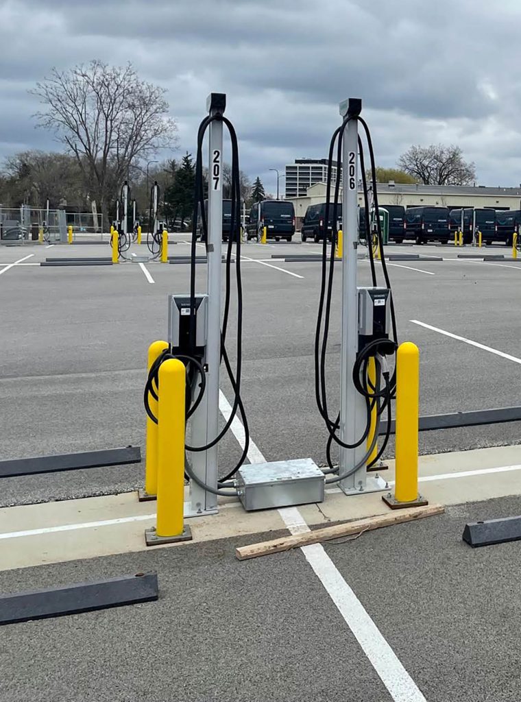 Amazon Hub Level 2 charging stations