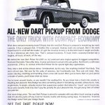 1961 Dodge Dart Pickup Ad