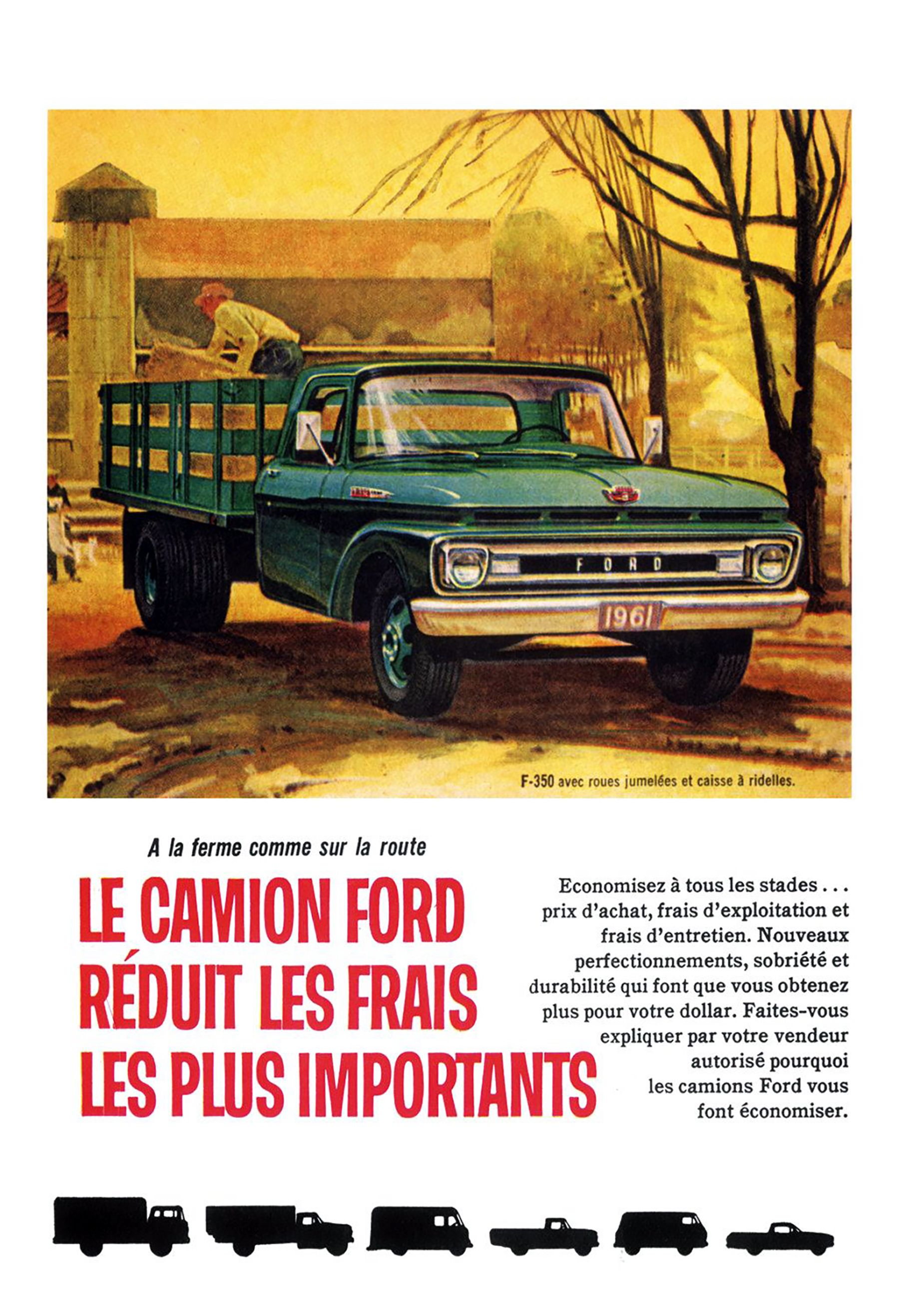 Vintage Ford Pickups Promotional Poster - 70 Years 1917-1986, Classic Truck Wall Art
