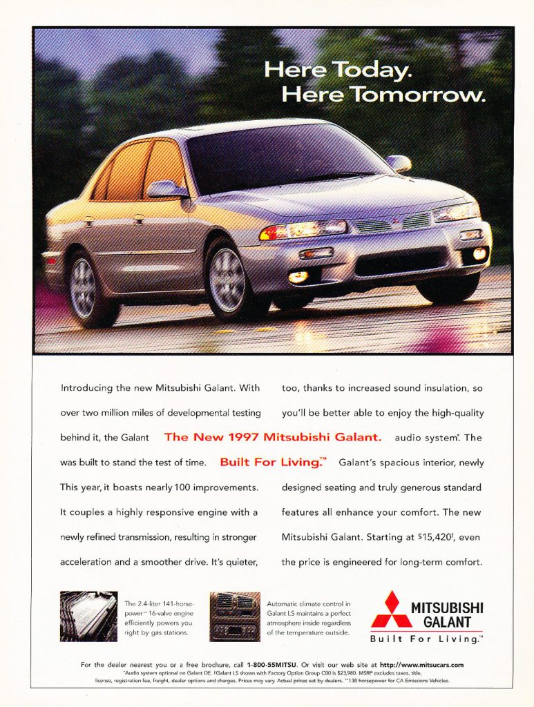1997 Mitsubishi Galant Ad 