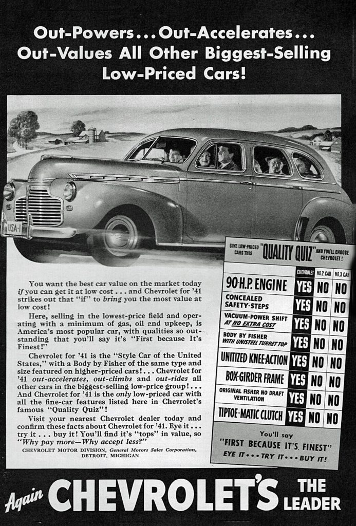 1941 Plymouth Ad