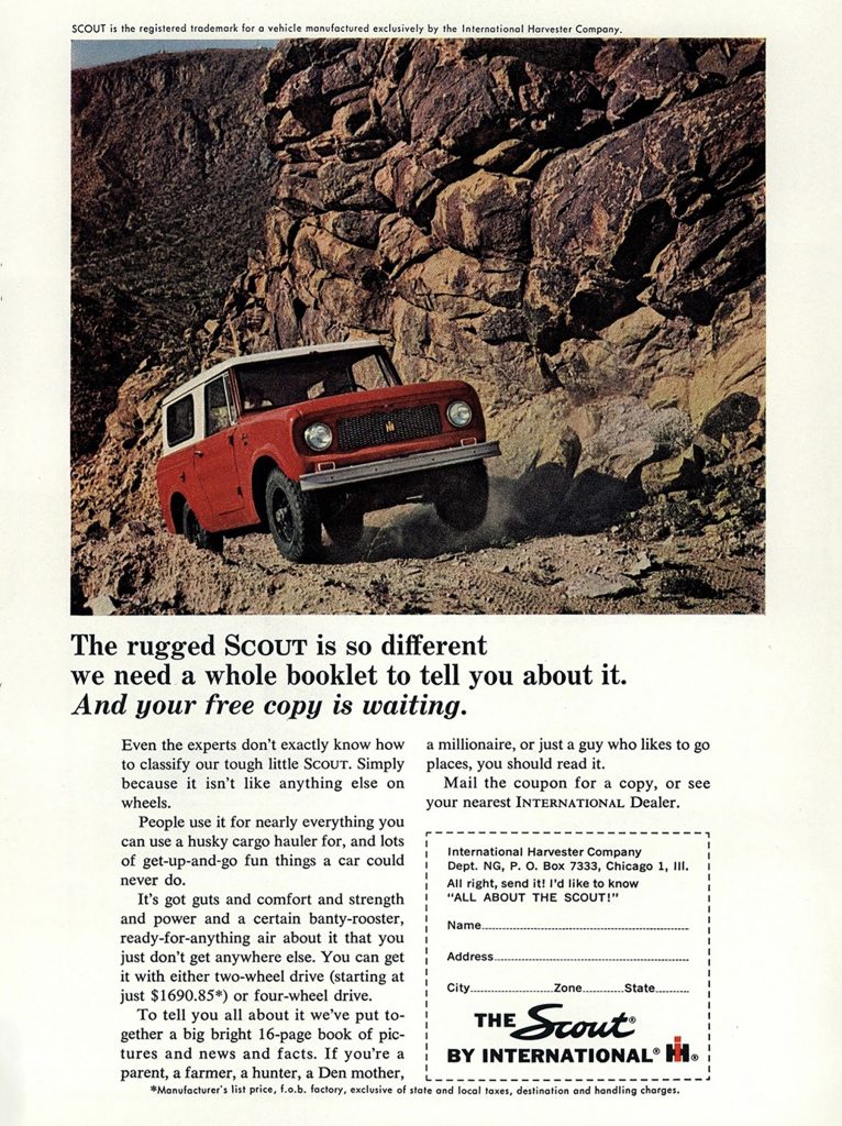 1964 International Scout Ad