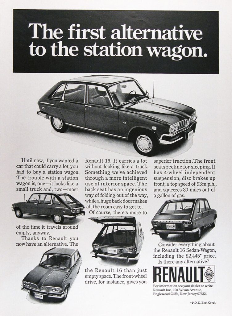 1969 Renault 16 Ad