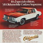 1978 Cutlass Supreme Ad