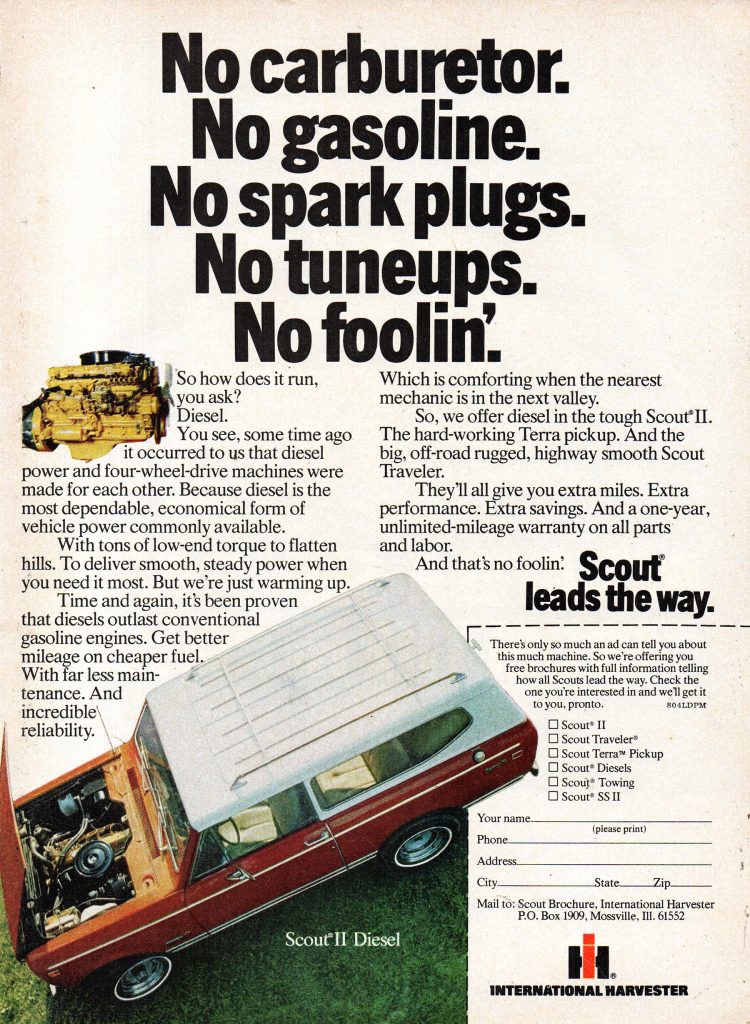 1978 International Scout Ad