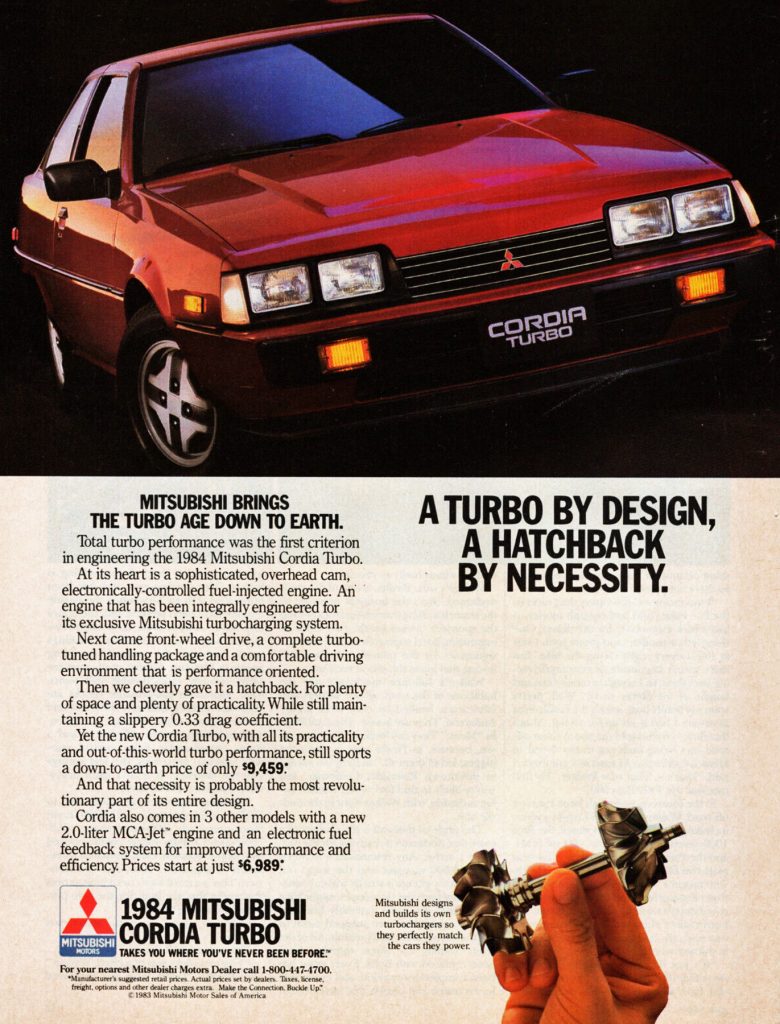 1984 Mitsubishi Cordia Ad