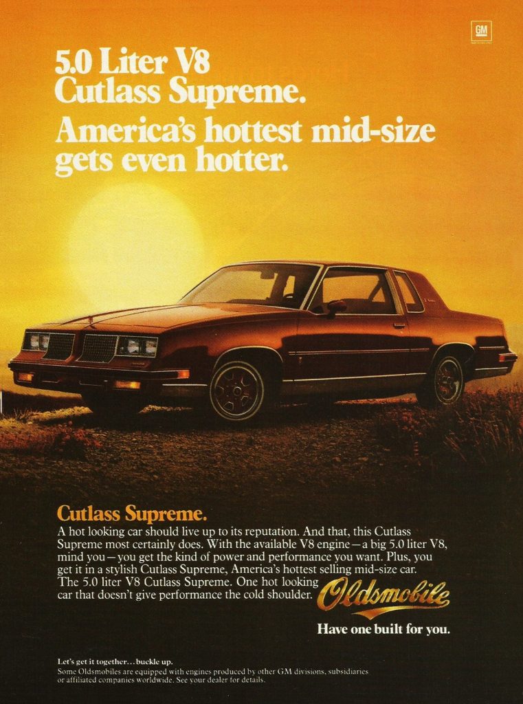 1984 Cutlass Supreme Ad