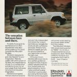 1986 Mitsubishi Montero Ad