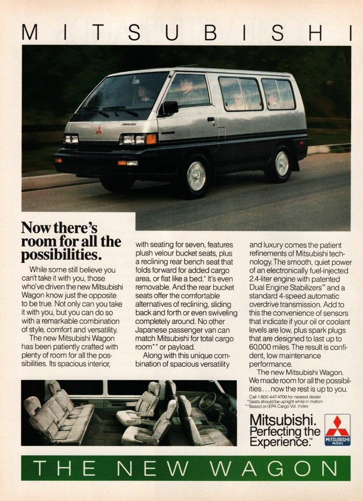 1987 Mitsubishi Wagon Ad
