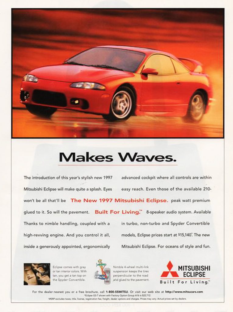 1997 Mitsubishi Eclipse Ad