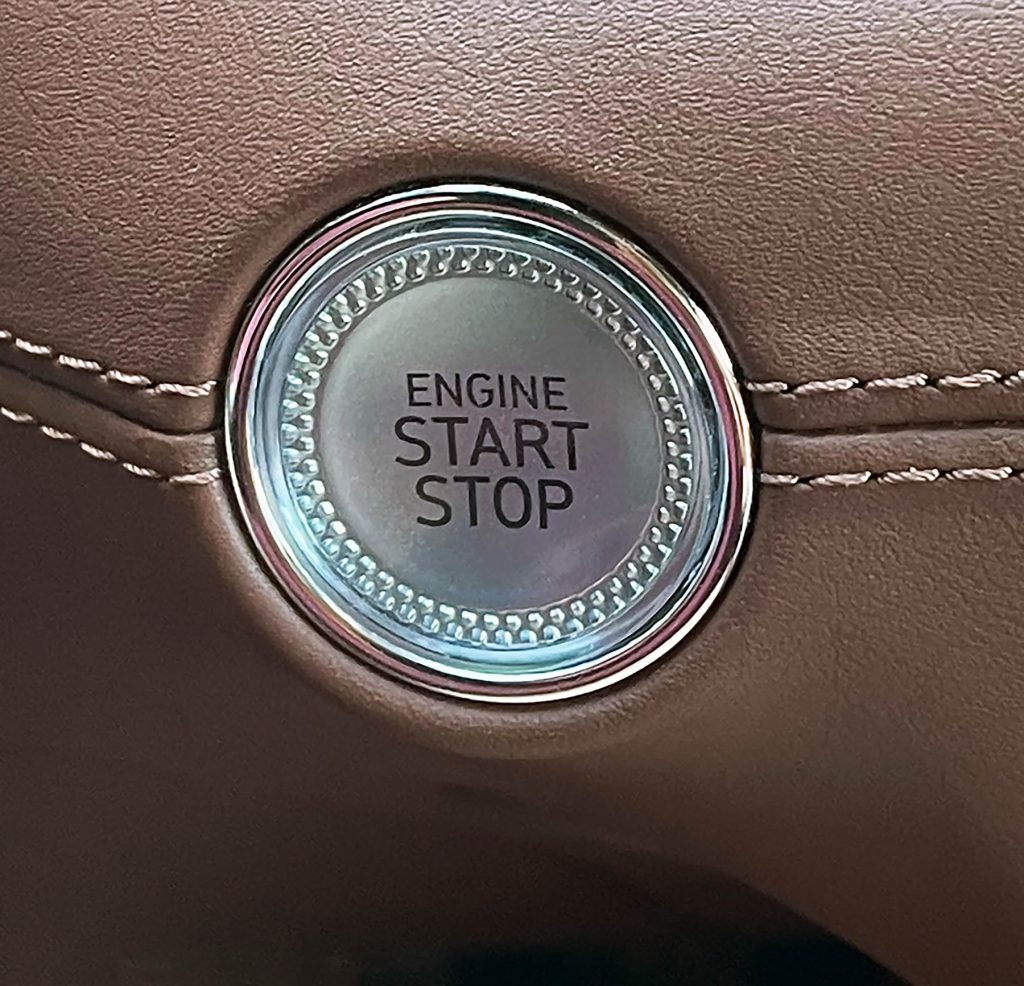 Engine stop/start button