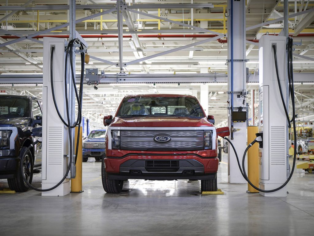 F-150 Lightning at Rouge Electric Vehicle Center