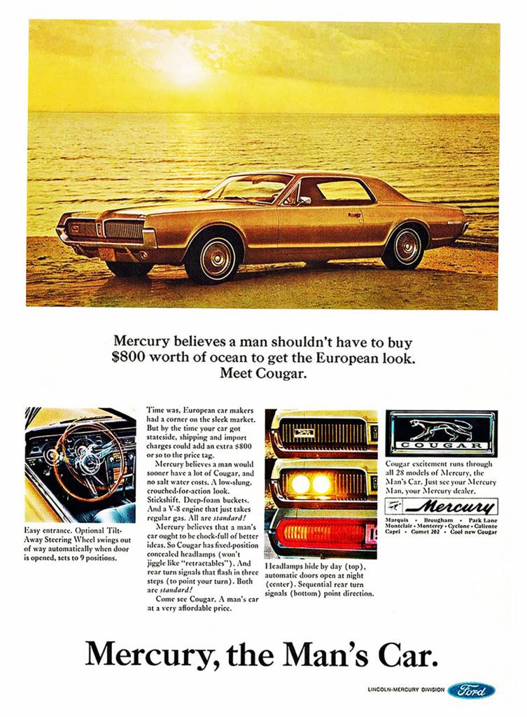 1967 Mercury Cougar Ad