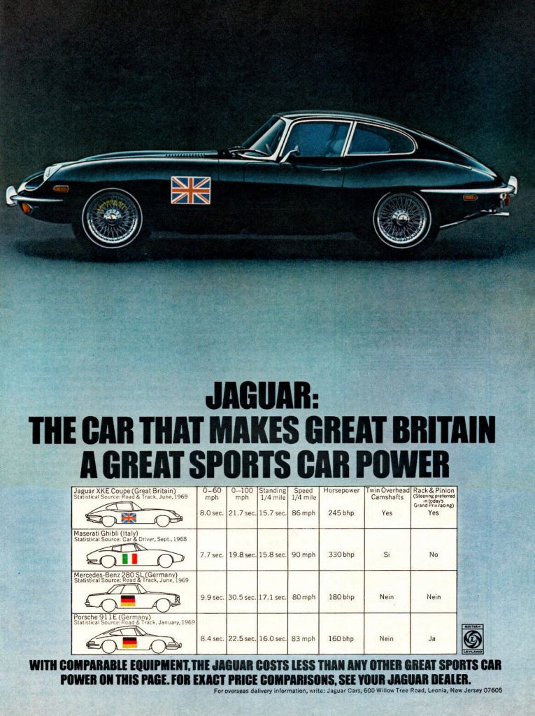 1970 Jaguar XK-E Ad
