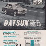 1960 Datsun magazine ad