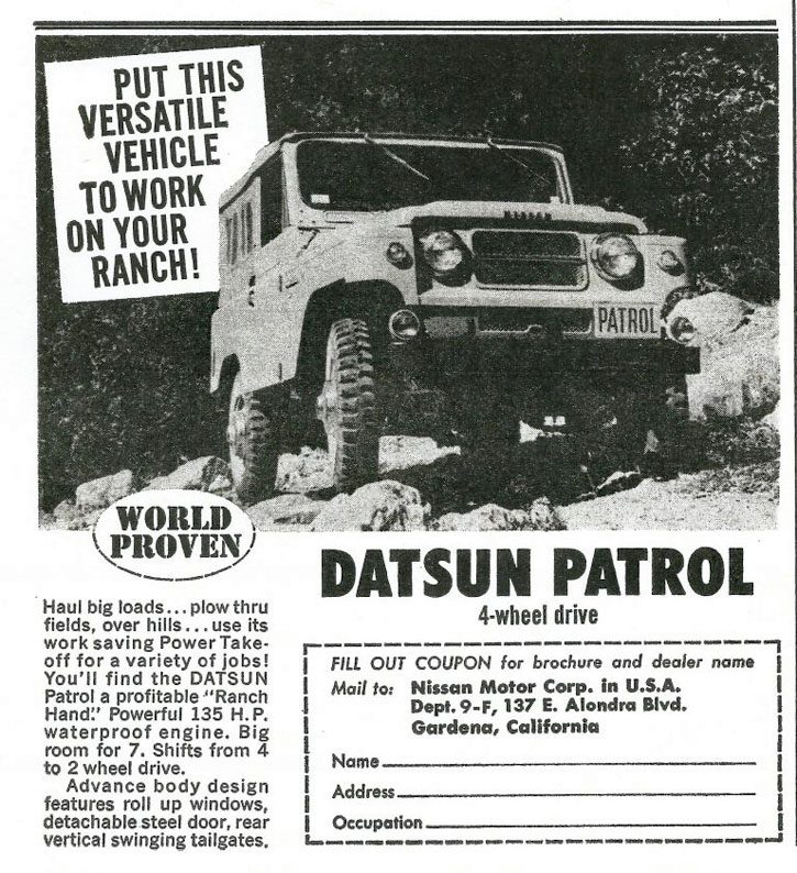 1962 Datsun advertisement