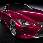 Maroon Lexus LC