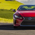 Red Lexus LC Grille