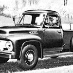 1954 Mercury M-100 Ad, Ford F-100 Clone