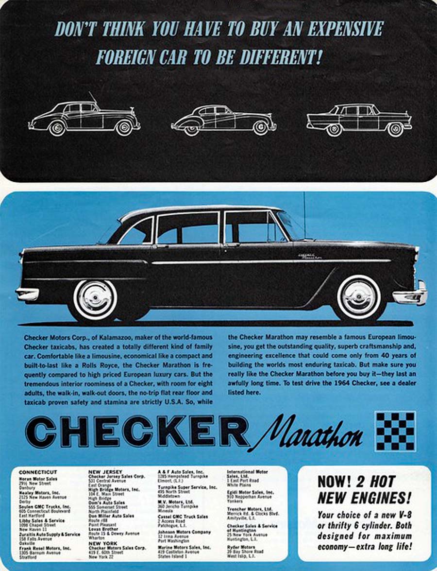 2-color Checker print ad