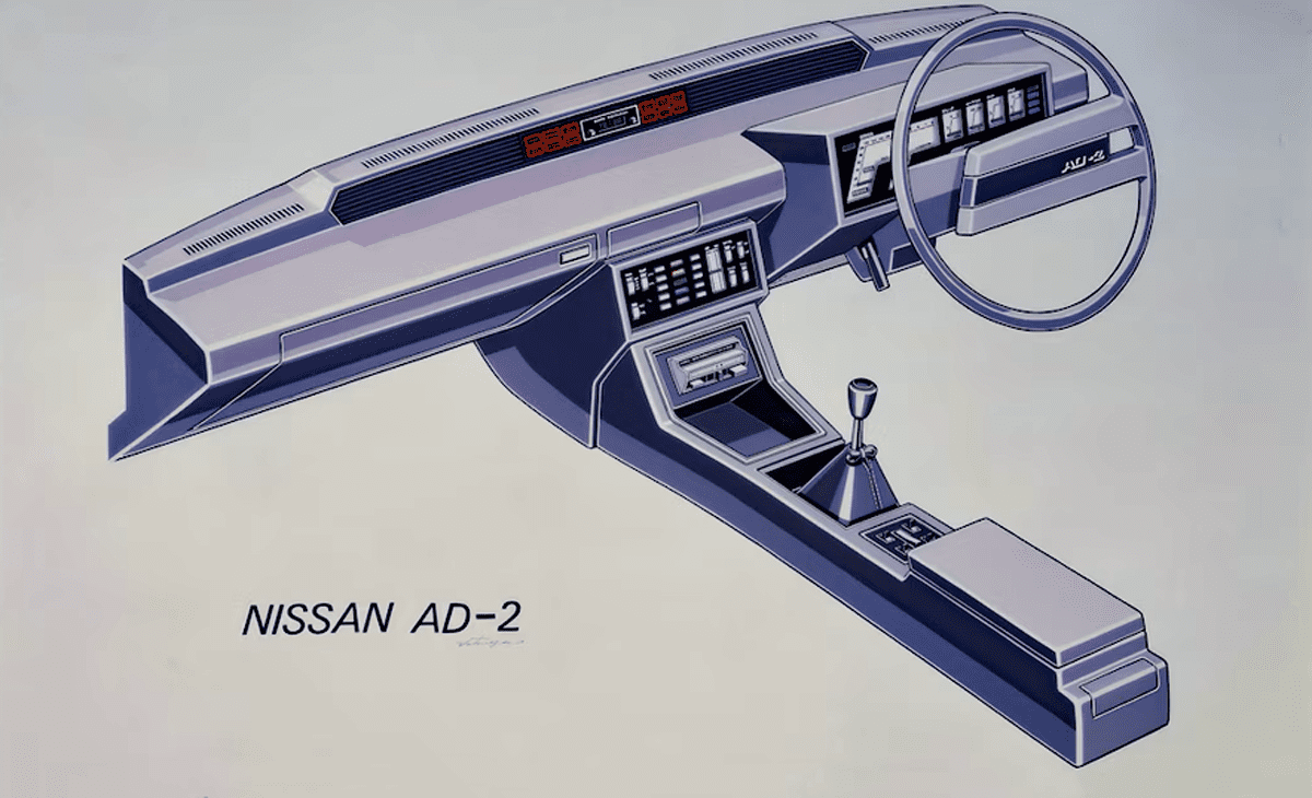 Nissan AD-2 Interior sketch