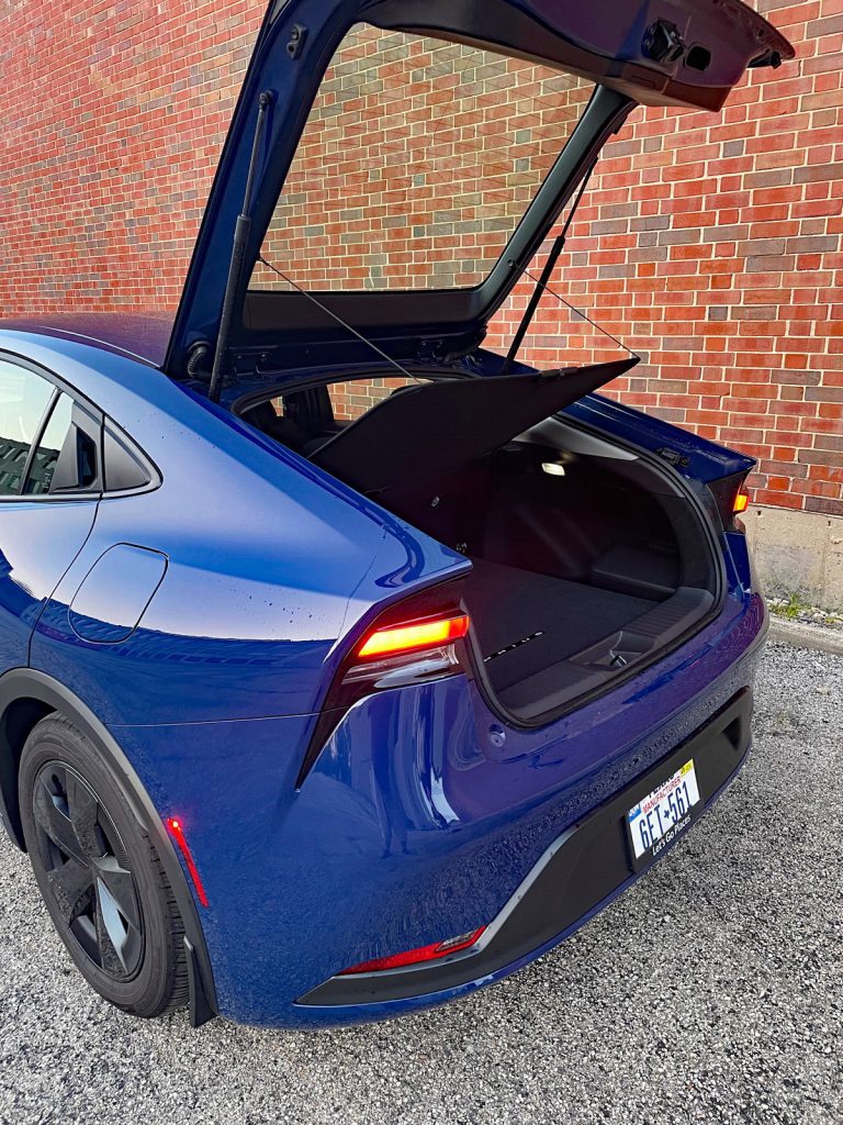 Reservoir Blue, rear hatch