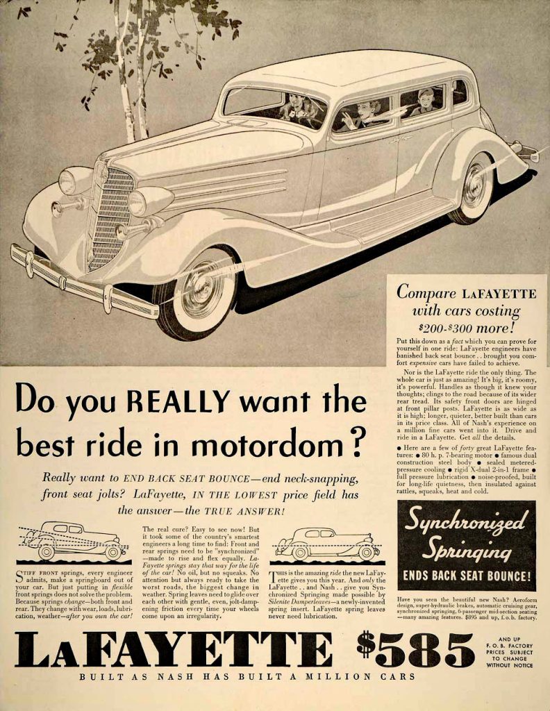 1935 LaFayette Ad