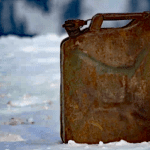 Gas Can in Winter