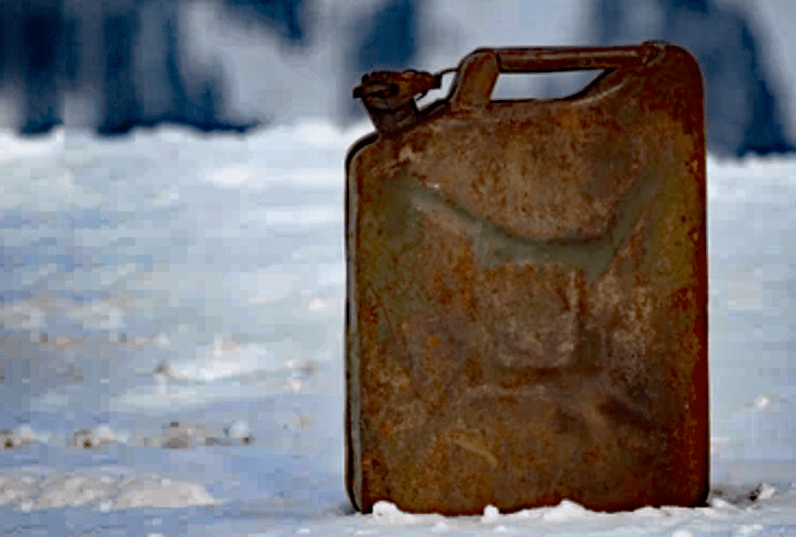 Gas Can in Winter