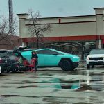 Cybertruck in teal, colors
