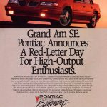 1989 Pontiac Grand Am SE ad