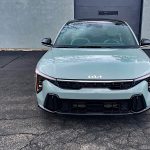 2025 Kia K4 GT-Line in Morning Haze, Front clip, grille,