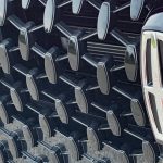 2025 Lincoln Corsair Grand Touring in Red Carpet Metallic with Jet Package, grille detail