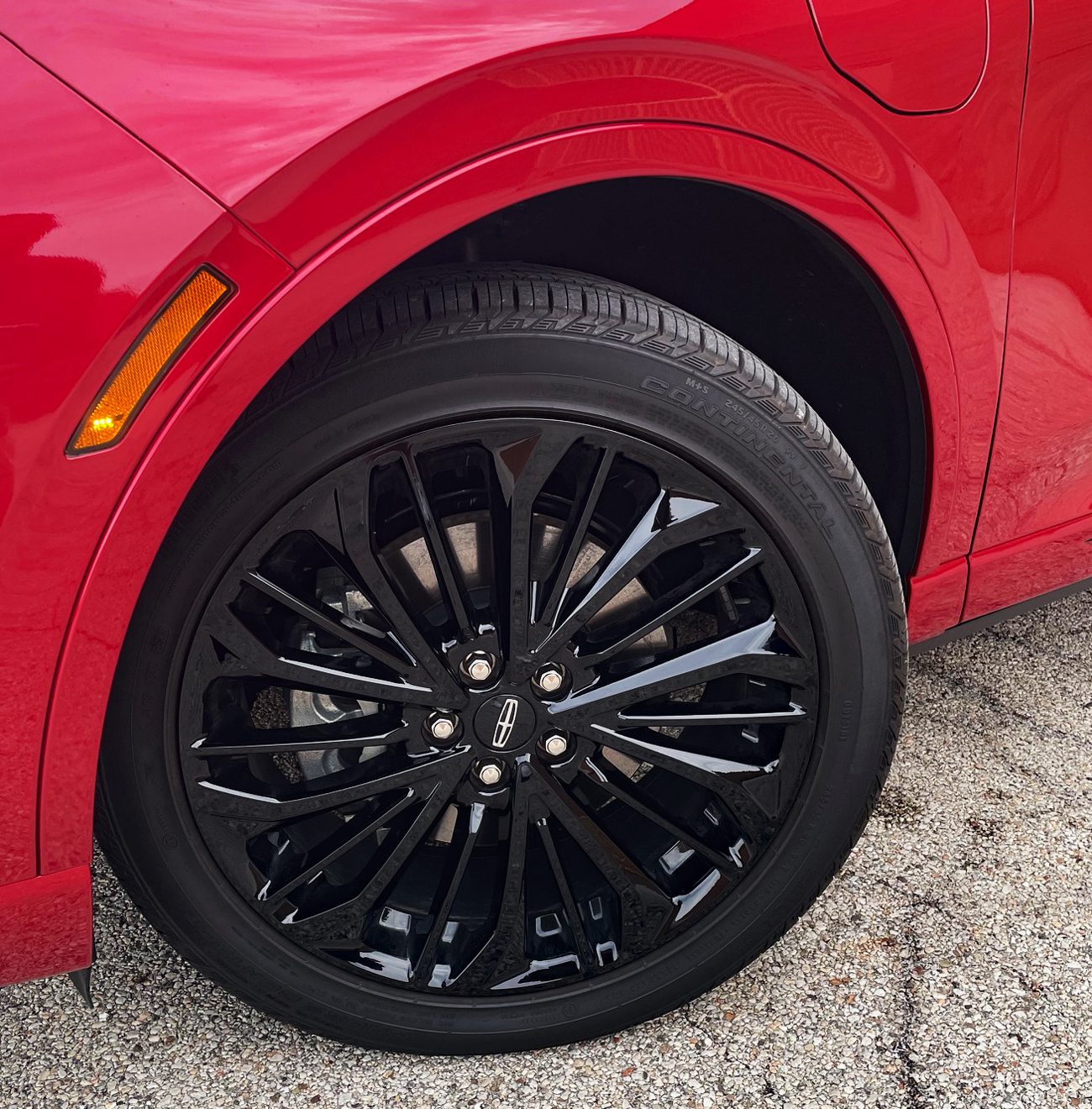 2025 Lincoln Corsair Grand Touring in Red Carpet Metallic with Jet Package, black wheels