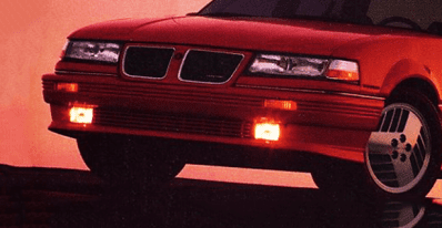 1989 Pontiac Grand Am SE, grille, front clip