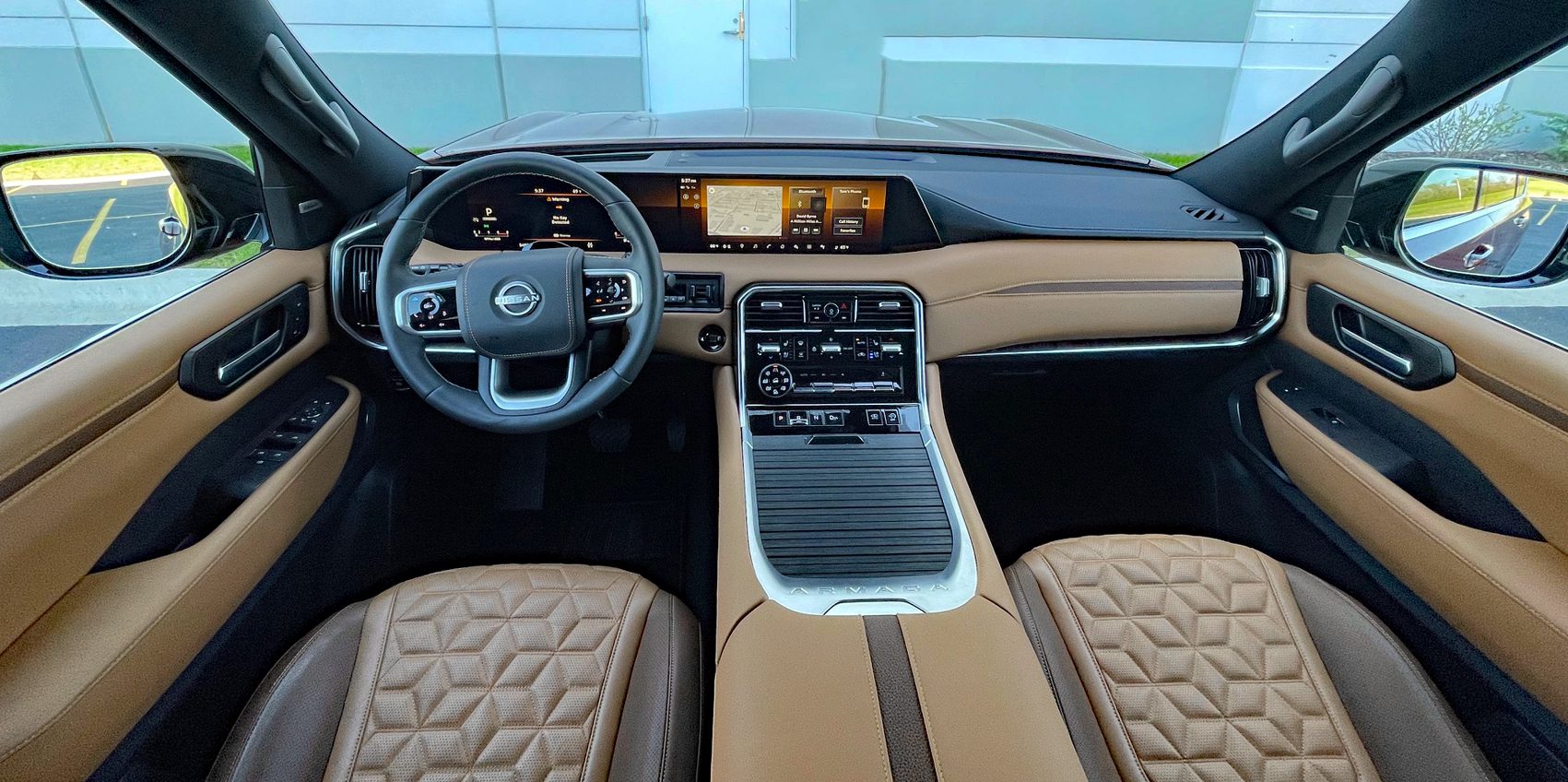 2025 Nissan Armada Platinum Reserve cabin, dashboard