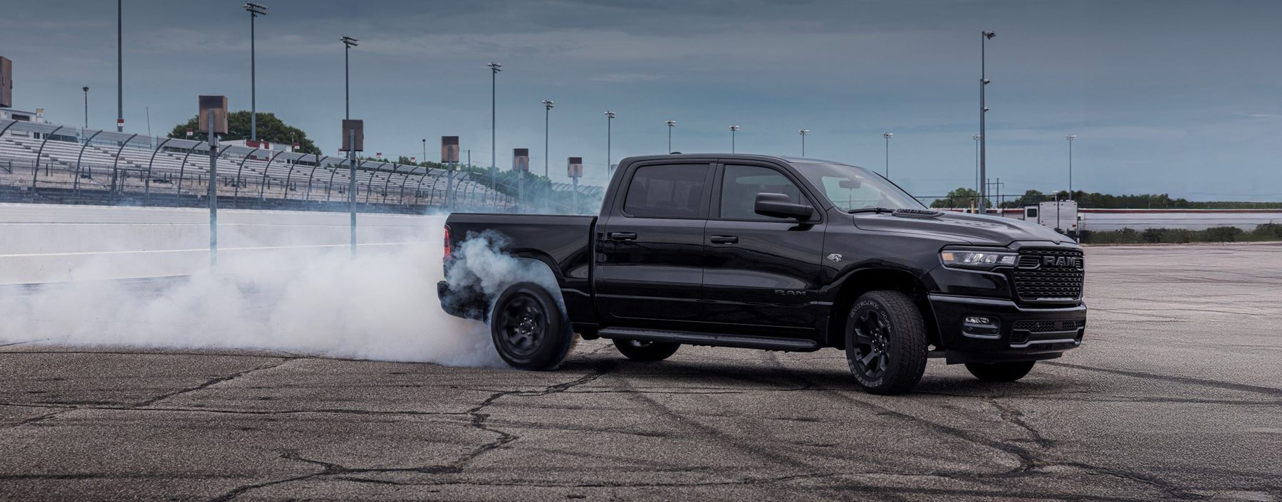 2026 Ram 1500 Black Express with HEMI® V-8 burnout
