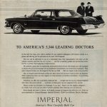 1962 Imperial ad, Doctor's car, invitation