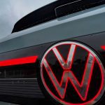 2025 Volkswagen Taos SEL, Illuminated rear VW badge,