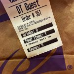 Taco Bell Cheesy Roll Up Review, receipt