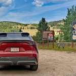 2026 Subaru Solterra XT, rear view, landscape,