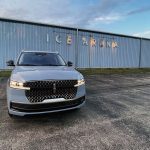 2025 Lincoln Navigator Reserve, Gray Mist Metallic, front 3/4 view