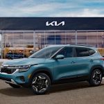 Car Shopping with Gen Z, 2025 Kia Seltos SX in Pluton Blue